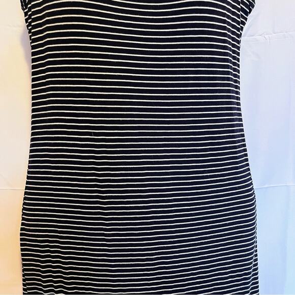 Olivia Rae Navy White Striped Tank Dress S Nautical Resort Coastal Preppy - Picture 4 of 9